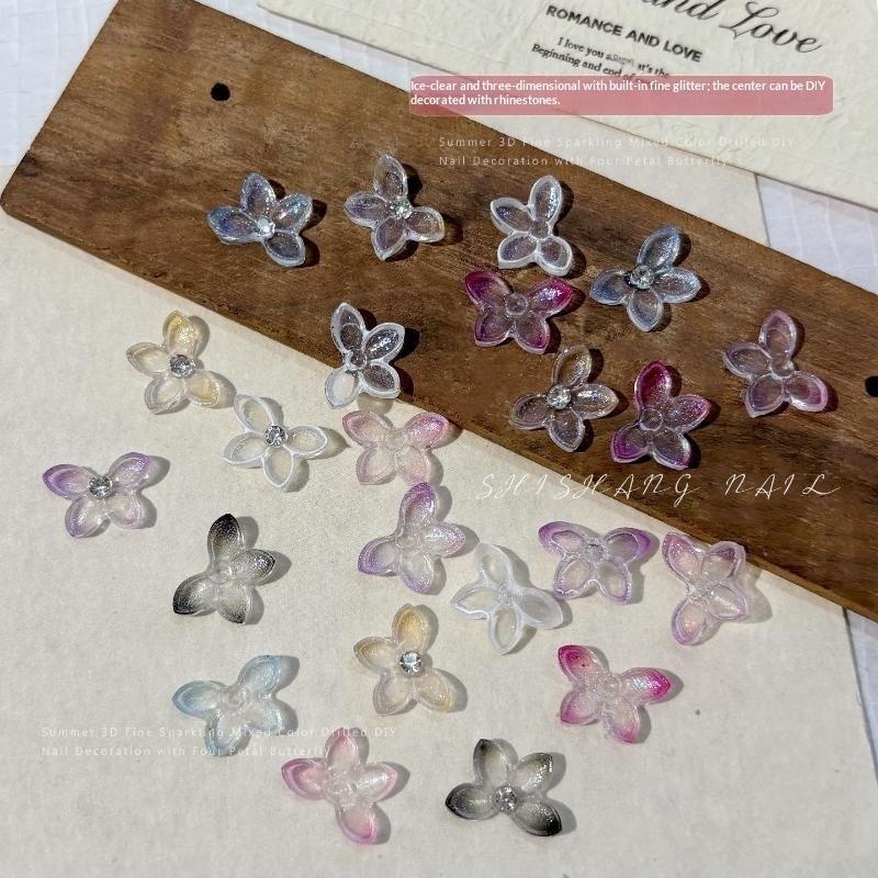 Resin Art Using Flowers - 30 Adet 3D Simli Reçine Kelebek