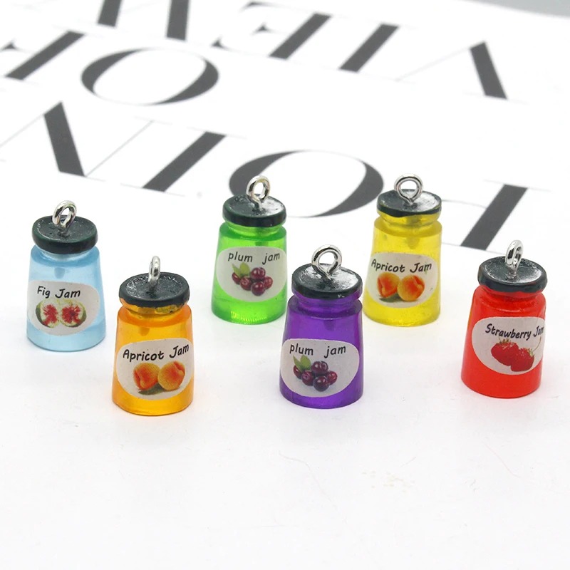 Resin Art Kits For Adults - 10 adet/paket Çilek Elma Meyve Reçeli