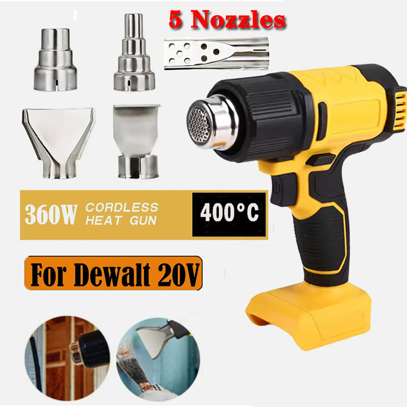 Resin Art Heat Gun - Dewalt 20v Batarya için Kablosuz Isı