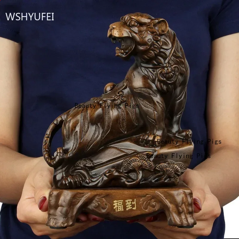 Resin Art Furniture - Feng Shui çin zodyak kaplan heykelcik