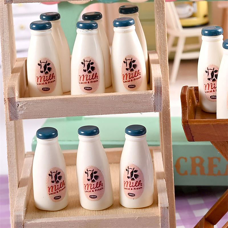 Resin Art Bottle - 5/10 adet minyatür gıda modeli oyuncak
