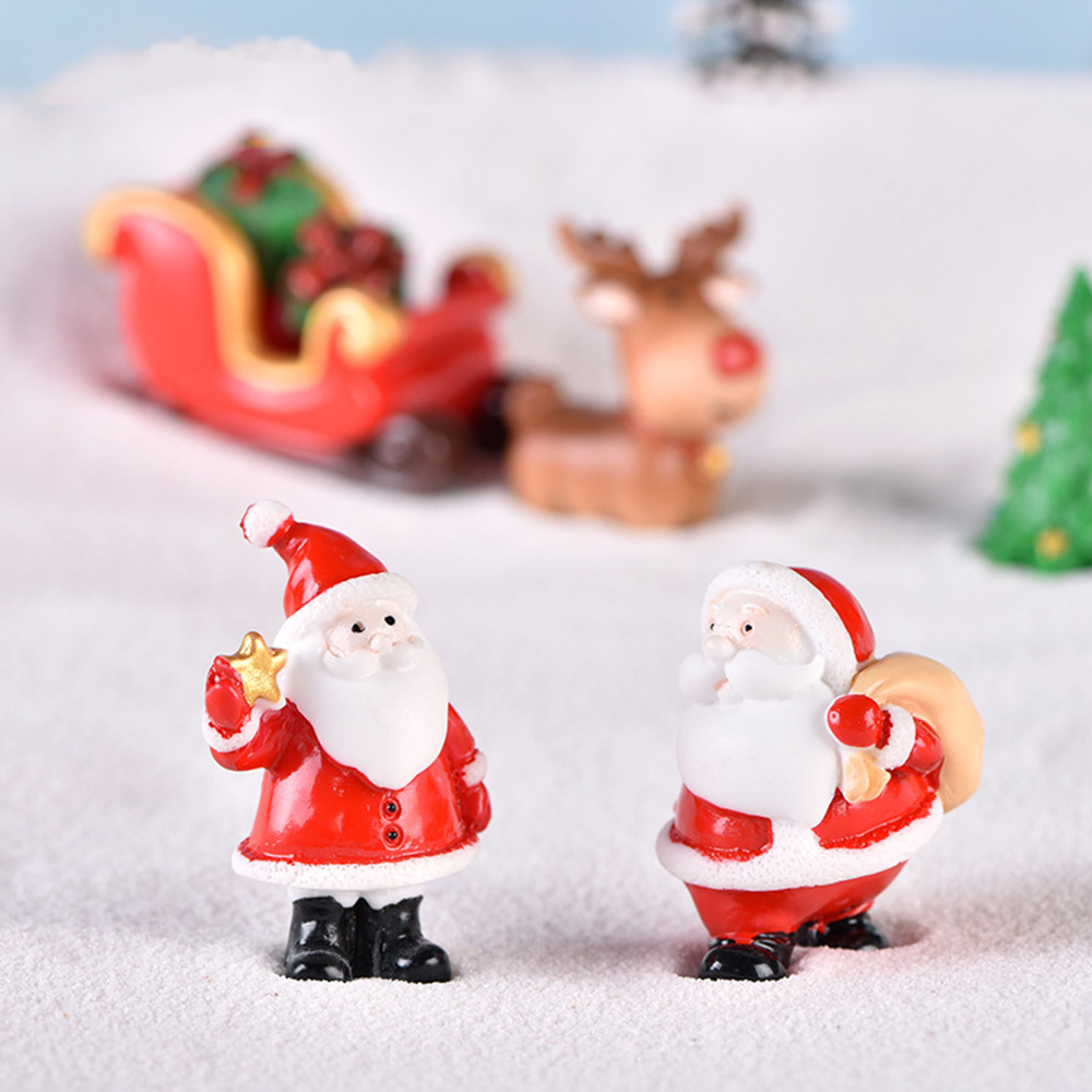 Xmas Resin Art - 1 adet Reçine Noel Baba Süs