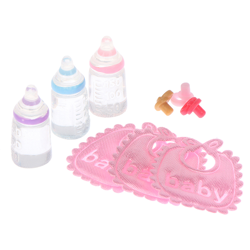Resin Art Bottle - 3 adet 1:12 bebek evi minyatür