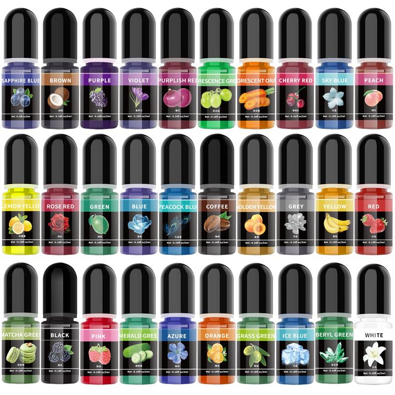 Resin Art Bottle - 5 ml/şişe Epoksi Reçine Pigment Sıvı