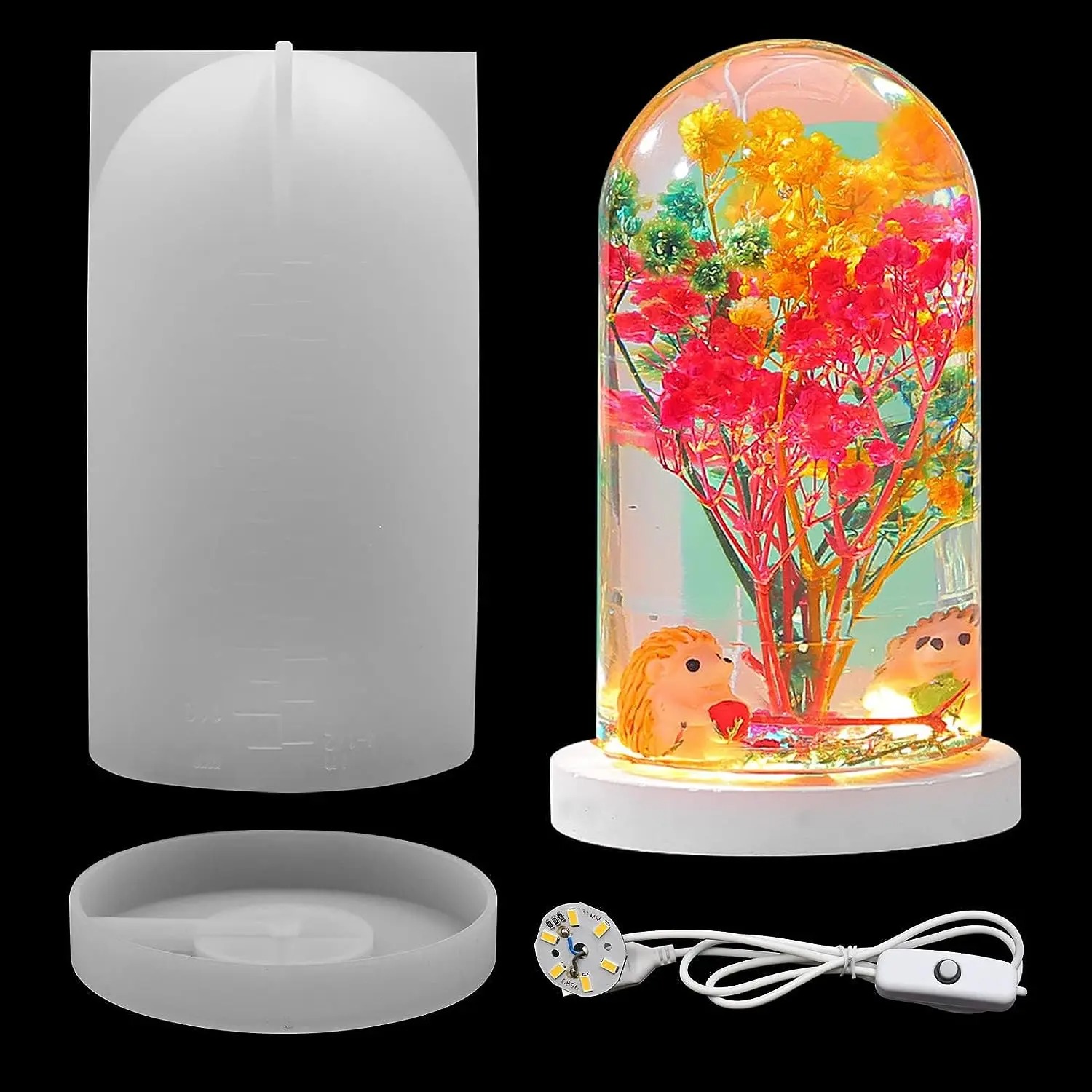 Resin Art Light - DIY Kristal Epoksi Reçine Kalıp Led