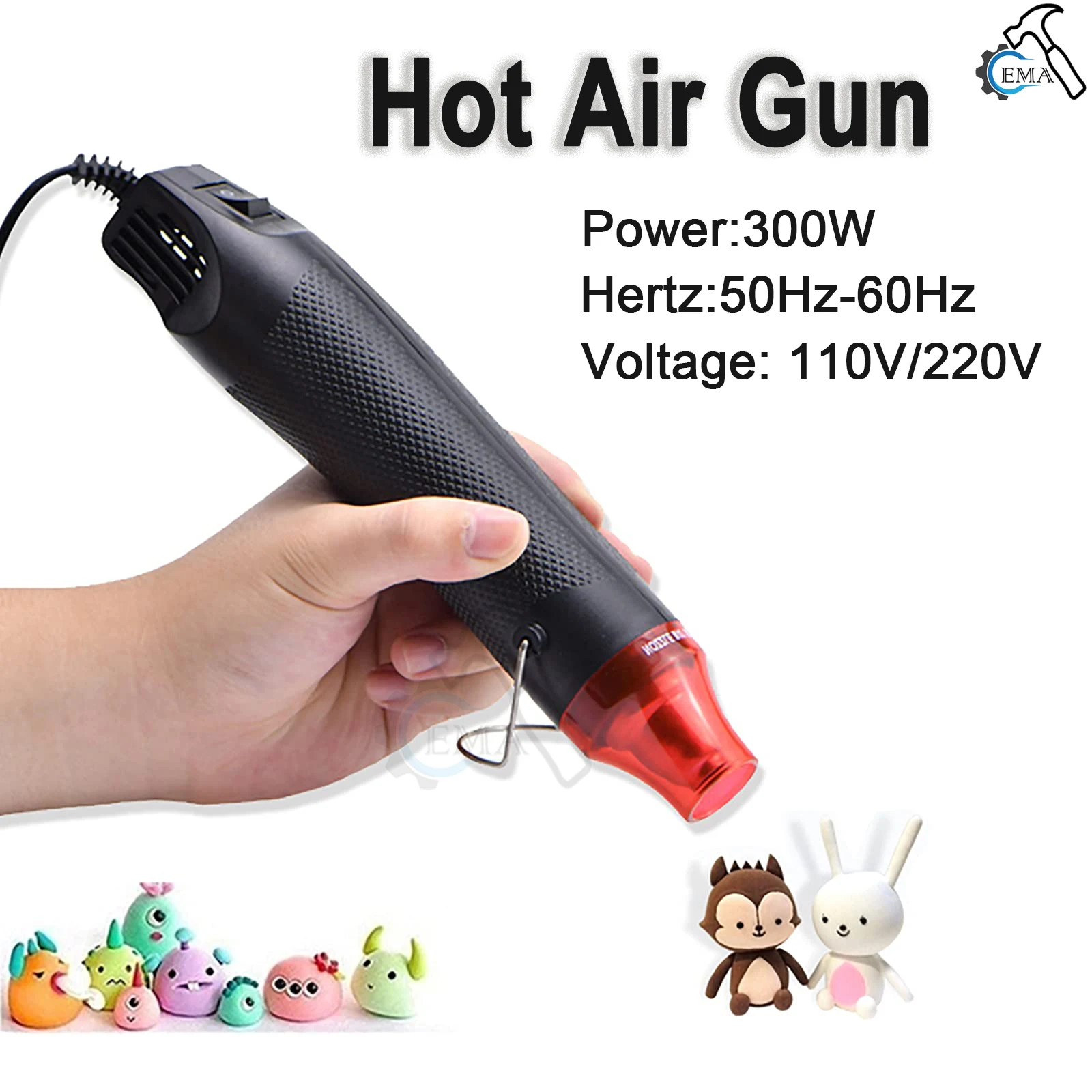 Resin Art Heat Gun - 110 V/220 V ABD, AB Standardı