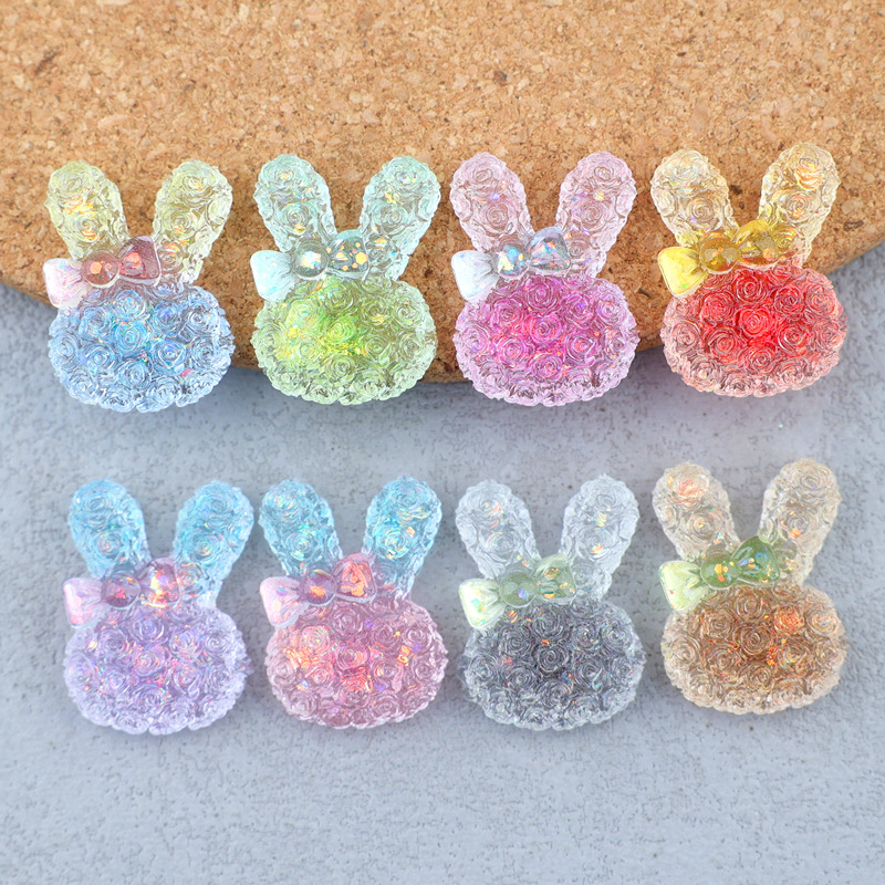 Resin Art Light - 5 adet 18*25mm ışıklı degrade tavşan