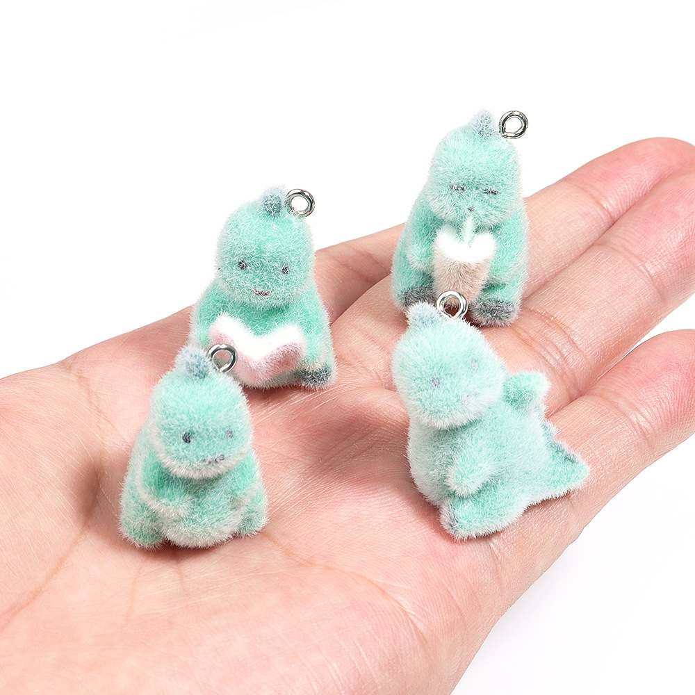 Resin Art Jewelry Kit - 4 Adet 3D Mini Dinozor Kolye