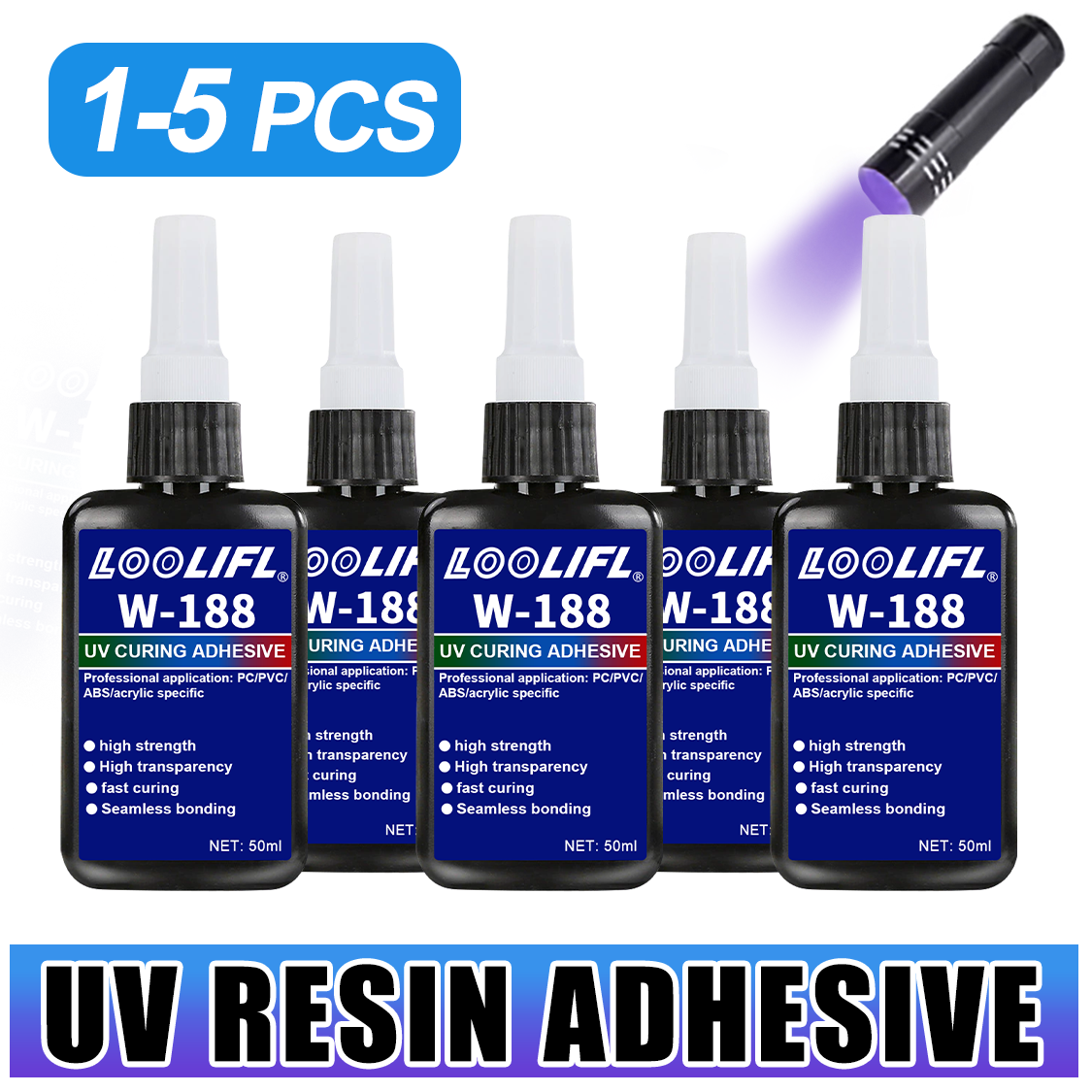 Resin Art Light - LOOLIFL 188 Güçlü 50ml UV Reçine