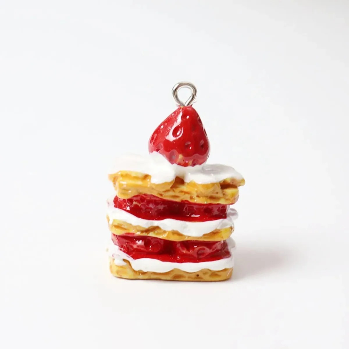 Resin Art Jewelry Kit - 10 adet Mini Simüle Çilekli Kek