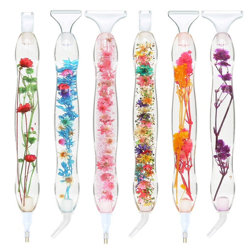 Resin Art Flower - 1 takım Çiçek Tasarımlı Reçine 5D