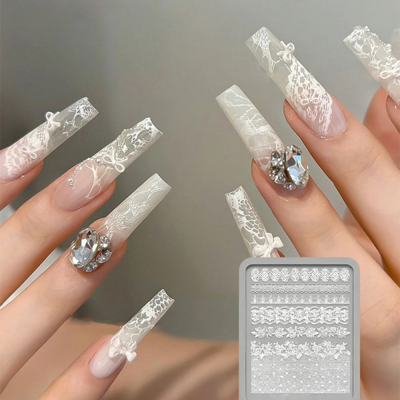 1 adet Dantel 3D Silikon Tırna - Resin Art Template incelemesi ve fiyatı