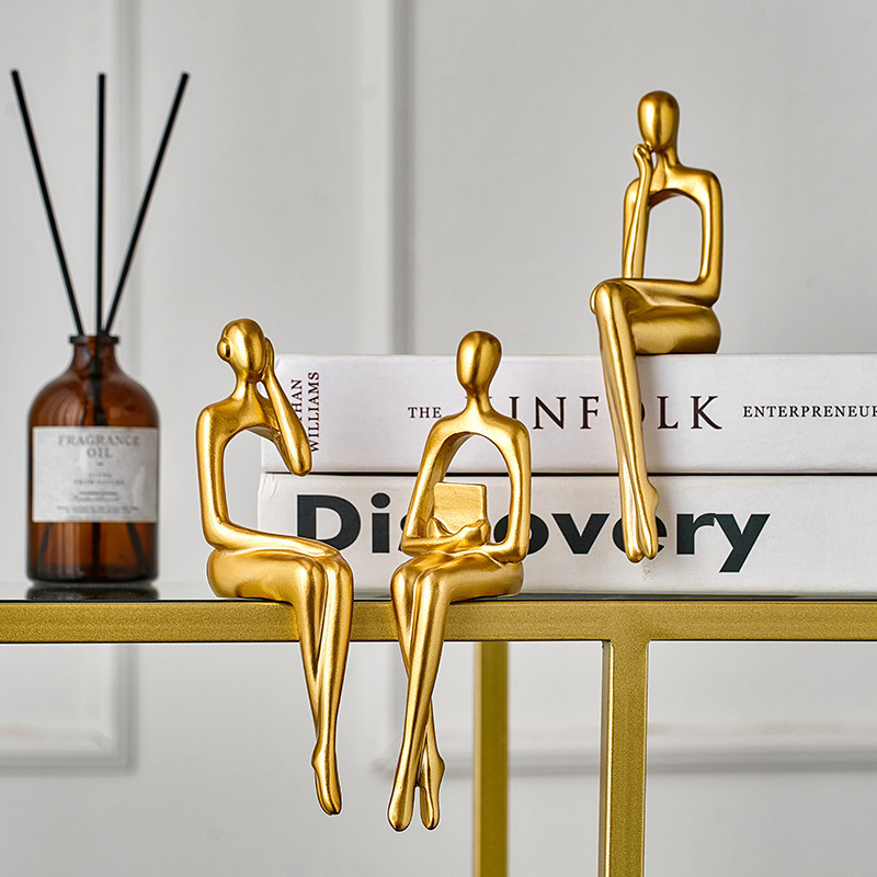 Düşünür Heykeli Soyut Figür He - Resin Art Furniture incelemesi ve fiyatı