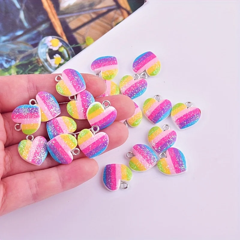 10 adet renkli kalp reçine tak - Resin Art Kits For Adults incelemesi ve fiyatı