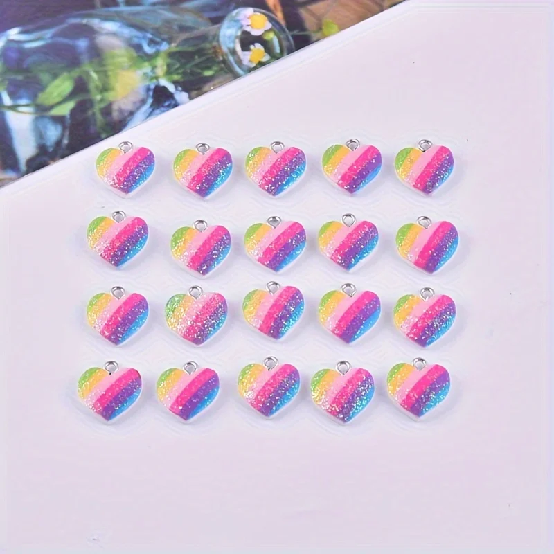 10 adet renkli kalp reçine tak - Resin Art Kits For Adults incelemesi ve fiyatı