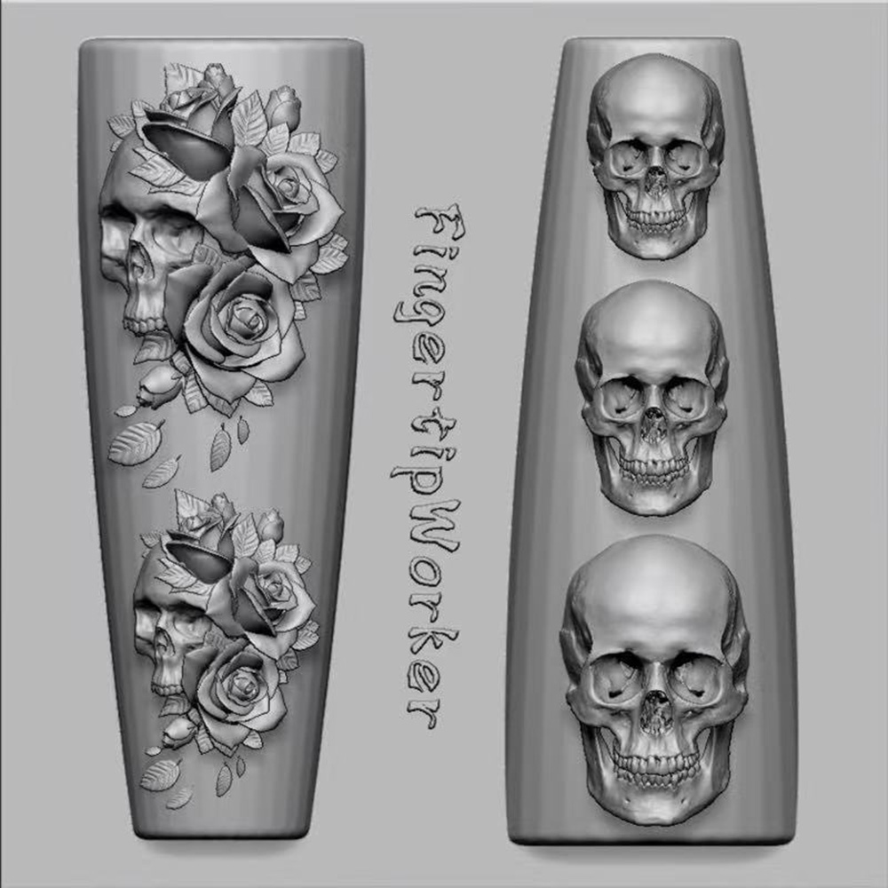 2 Parça Set Koyu Gül Kafatası  - Resin Art Template incelemesi ve fiyatı
