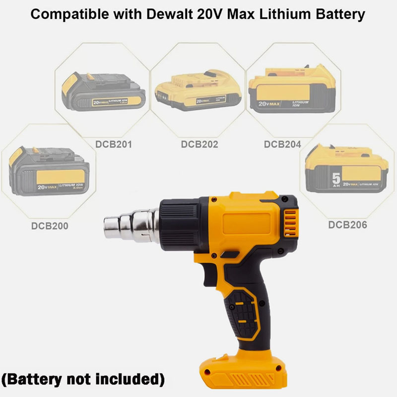 Dewalt 20v Batarya için Kablos - Resin Art Heat Gun incelemesi ve fiyatı