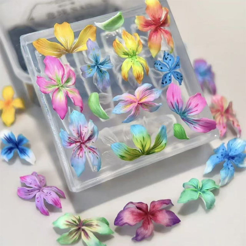 **1 adet 3D çiçekler tırnak ka - Resin Art Template incelemesi ve fiyatı