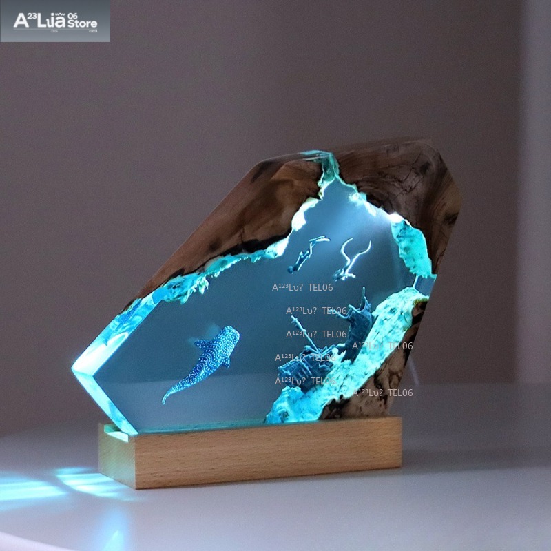 Ahşap Reçine Gece Lambası Okya - Resin Art Light incelemesi ve fiyatı