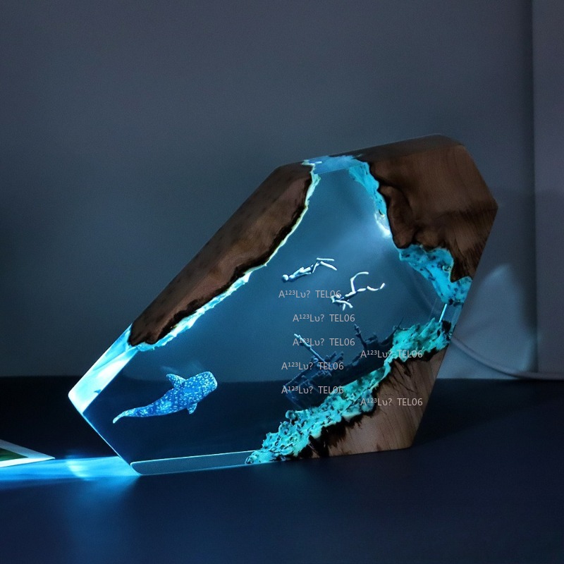 Ahşap Reçine Gece Lambası Okya - Resin Art Light incelemesi ve fiyatı