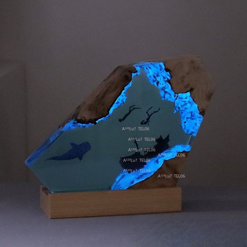 Ahşap Reçine Gece Lambası Okya - Resin Art Light incelemesi ve fiyatı