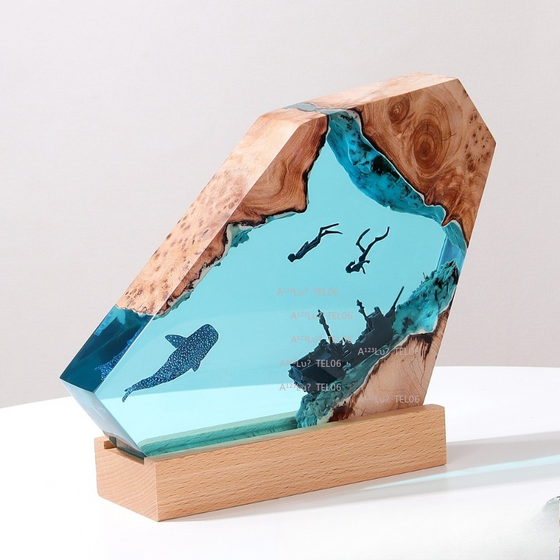 Ahşap Reçine Gece Lambası Okya - Resin Art Light incelemesi ve fiyatı