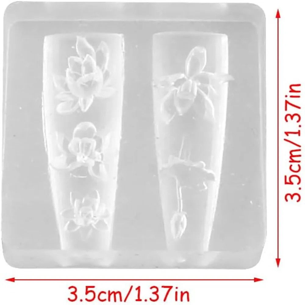 3D dikenler Tırnak Tasarım Sil - Resin Art Template incelemesi ve fiyatı