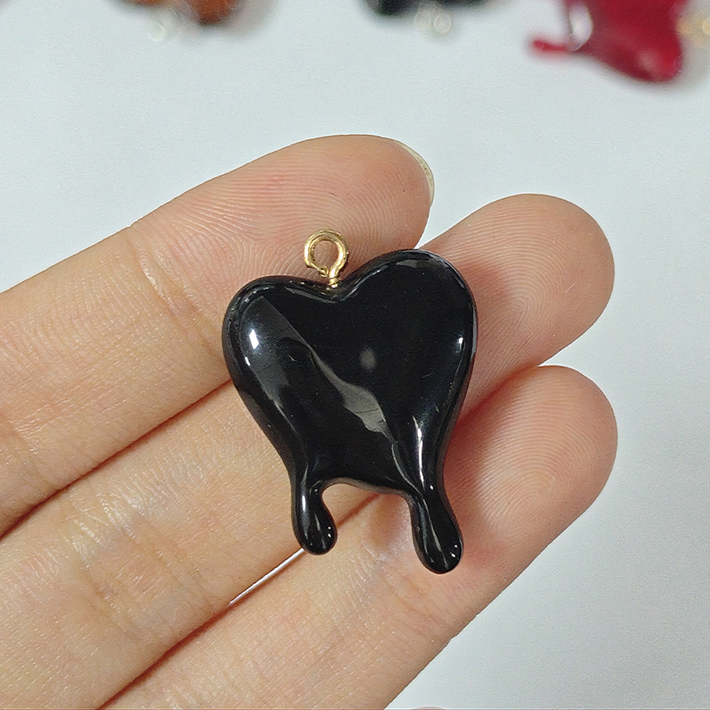 10 adet Kan Damlası Kalp Şekli - Resin Art Jewelry Kit incelemesi ve fiyatı