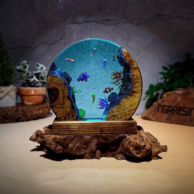 Okyanus Akvaryumu Organizma Re - Resin Art Light incelemesi ve fiyatı