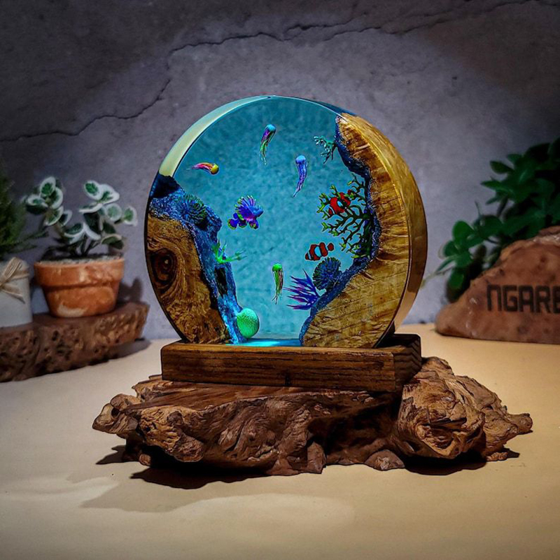 Okyanus Akvaryumu Organizma Re - Resin Art Light incelemesi ve fiyatı