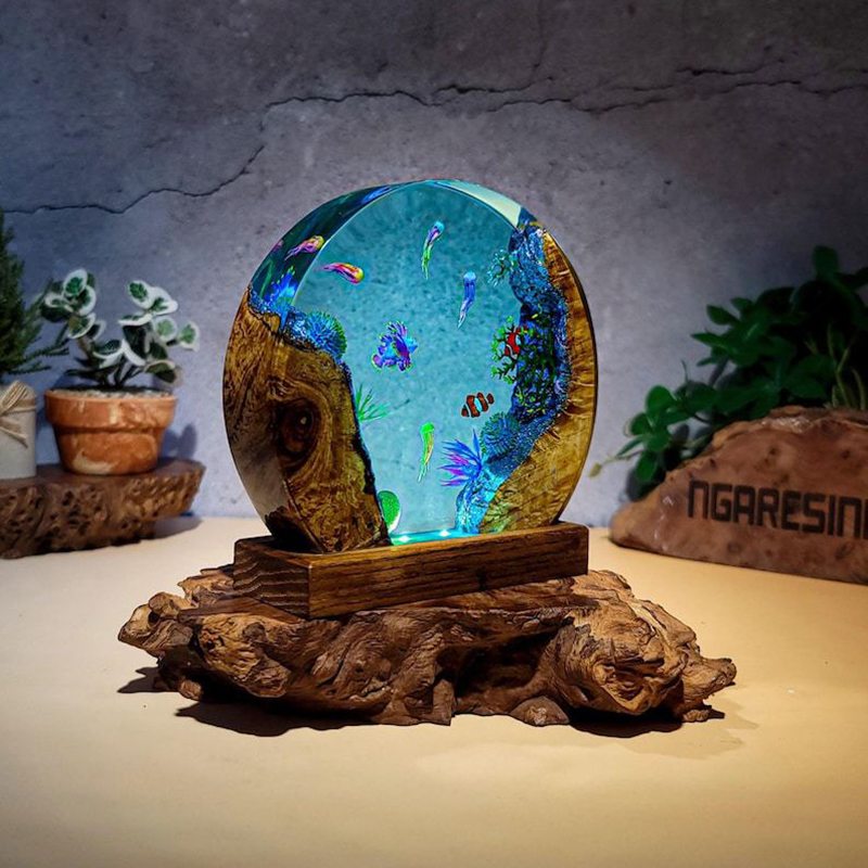Okyanus Akvaryumu Organizma Re - Resin Art Light incelemesi ve fiyatı
