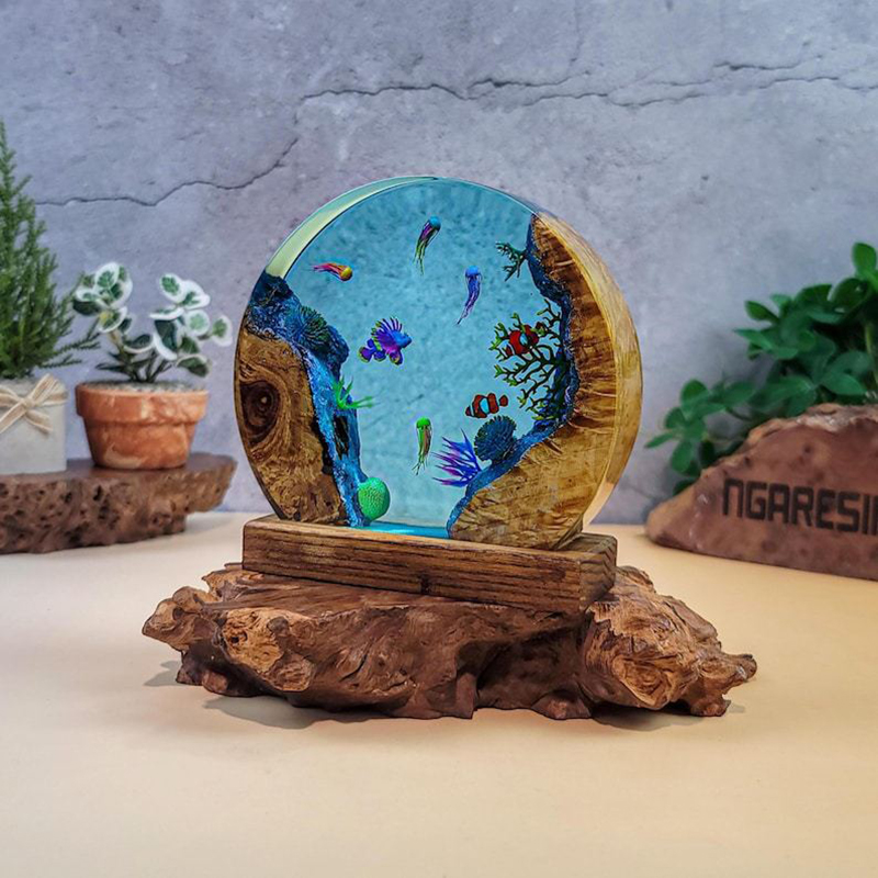Okyanus Akvaryumu Organizma Re - Resin Art Light incelemesi ve fiyatı