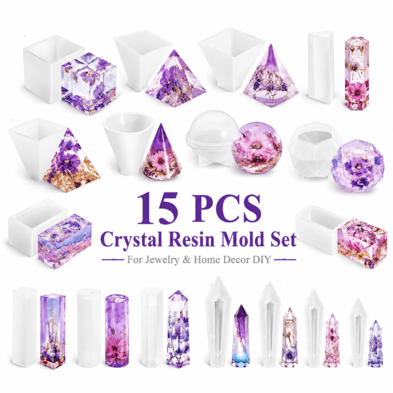 15 adet Kristal Reçine Silikon - Resin Art Furniture incelemesi ve fiyatı