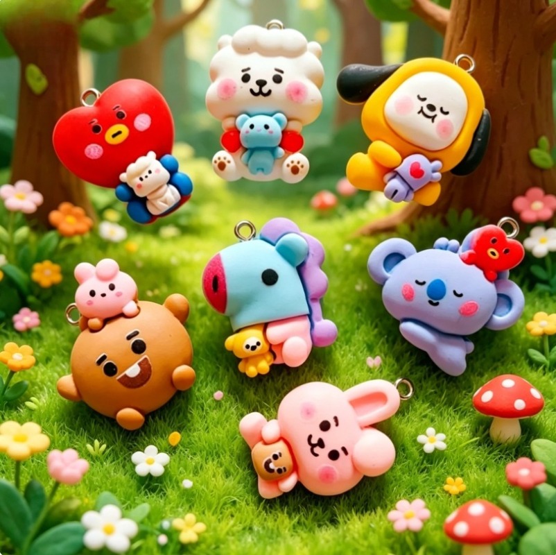 7 adet BT21 Reçine Karikatür F - Resin Art Kits For Adults incelemesi ve fiyatı