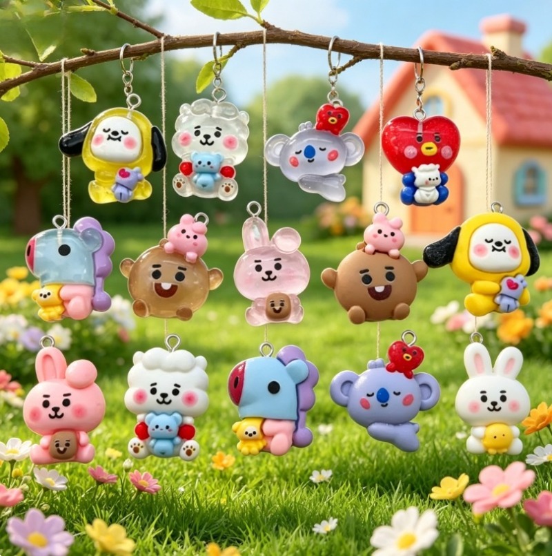 7 adet BT21 Reçine Karikatür F - Resin Art Kits For Adults incelemesi ve fiyatı