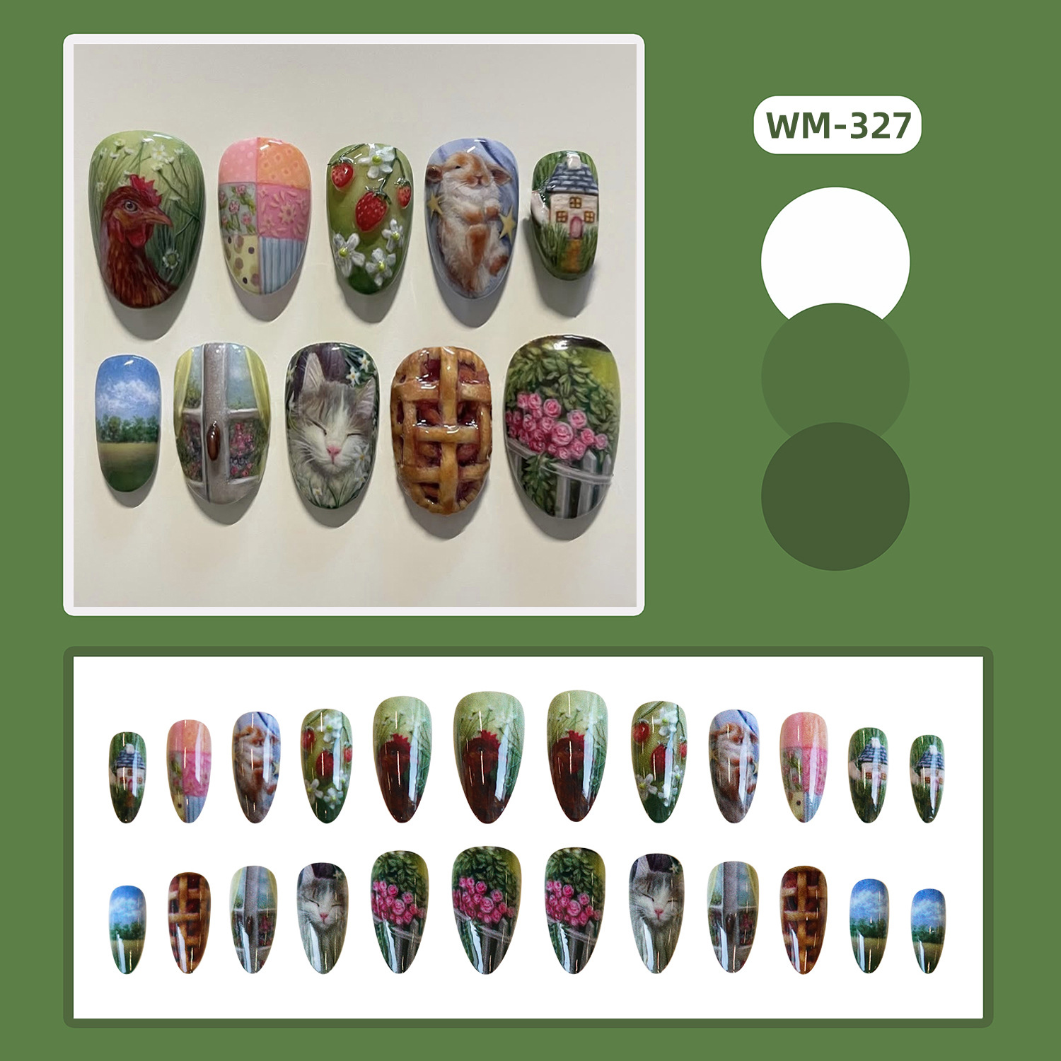 24 Adet Pastoral Tarz Badem Şe - Resin Art Flower incelemesi ve fiyatı