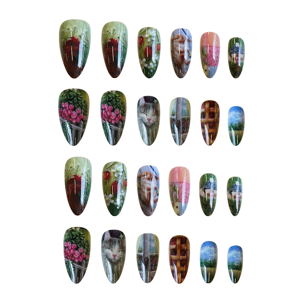 24 Adet Pastoral Tarz Badem Şe - Resin Art Flower incelemesi ve fiyatı