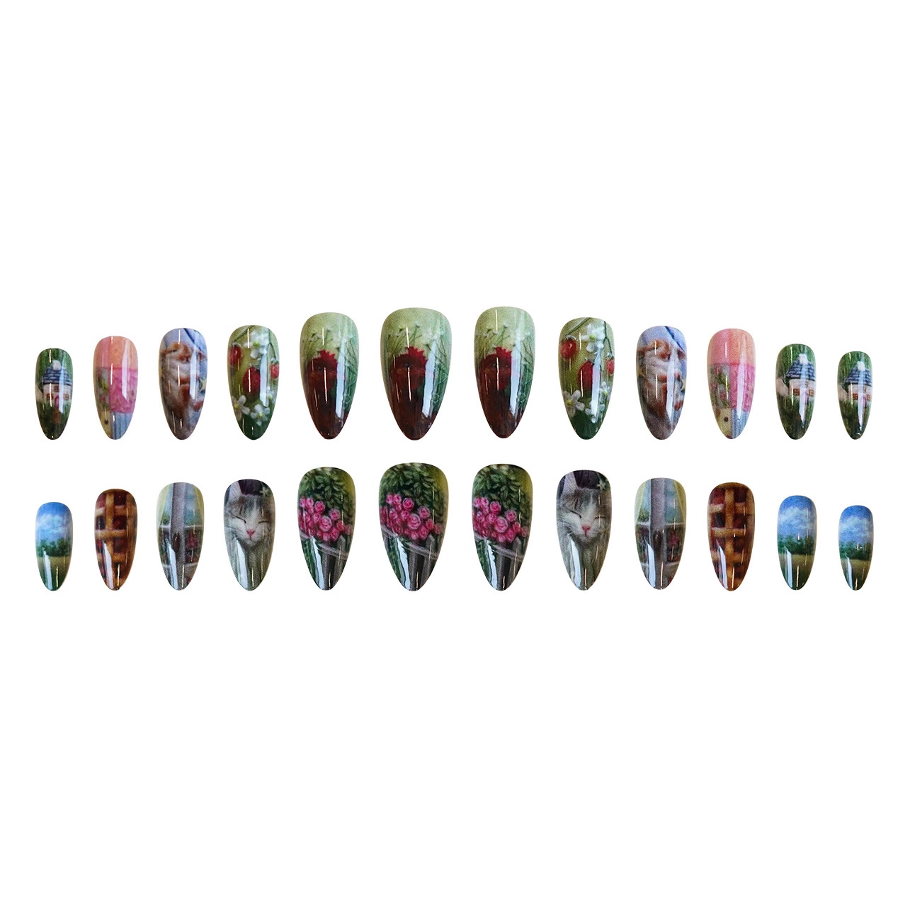 24 Adet Pastoral Tarz Badem Şe - Resin Art Flower incelemesi ve fiyatı