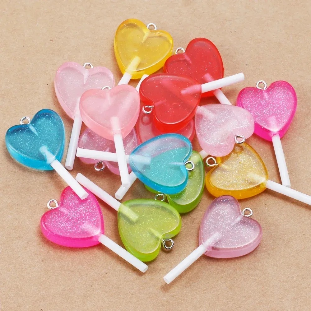 10 Adet Kawaii Işıltılı Kalp Ş - Resin Art Jewelry Kit incelemesi ve fiyatı