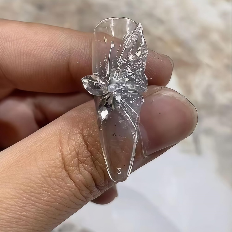 3D Kelebek Çiçek Jel Tırnak Sa - Resin Art Template incelemesi ve fiyatı