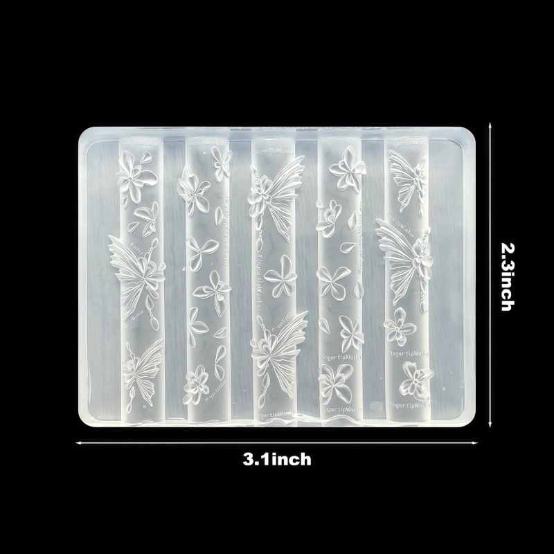 3D Kelebek Çiçek Jel Tırnak Sa - Resin Art Template incelemesi ve fiyatı