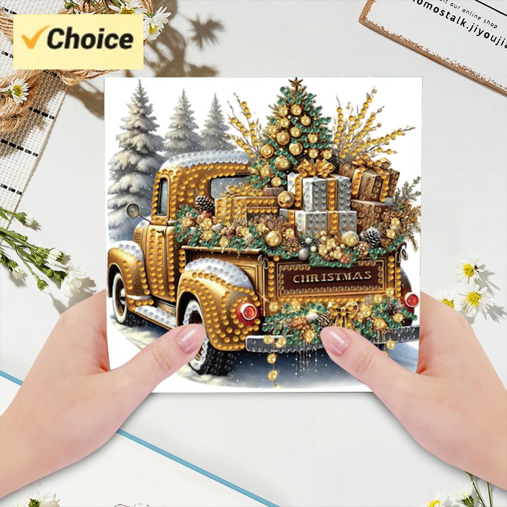 6 adet DIY elmas boyama tebrik - Xmas Resin Art incelemesi ve fiyatı